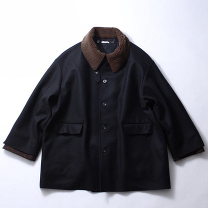 【Soe】Layered Mouton Collar Coat